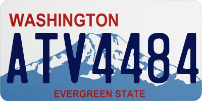 WA license plate ATV4484