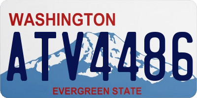 WA license plate ATV4486
