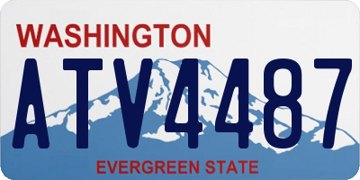 WA license plate ATV4487