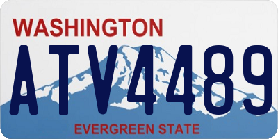 WA license plate ATV4489
