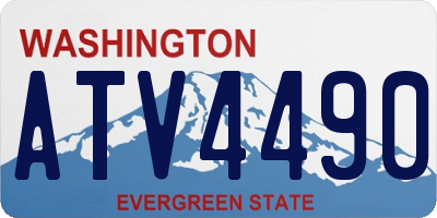 WA license plate ATV4490