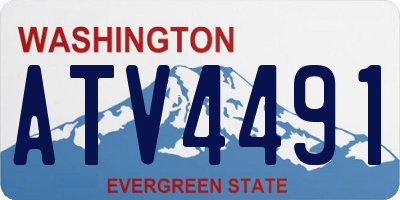 WA license plate ATV4491