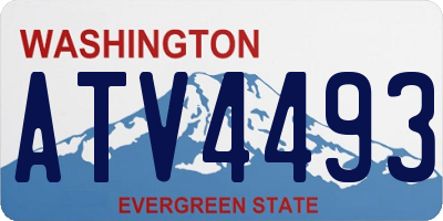 WA license plate ATV4493