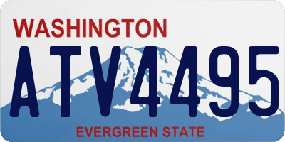 WA license plate ATV4495