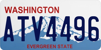 WA license plate ATV4496