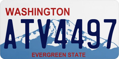 WA license plate ATV4497