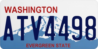 WA license plate ATV4498