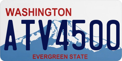 WA license plate ATV4500