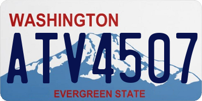 WA license plate ATV4507