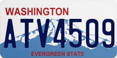 WA license plate ATV4509