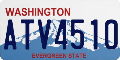 WA license plate ATV4510
