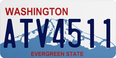 WA license plate ATV4511