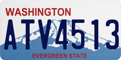 WA license plate ATV4513