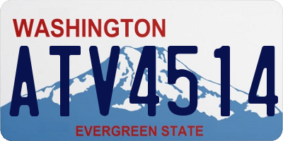 WA license plate ATV4514