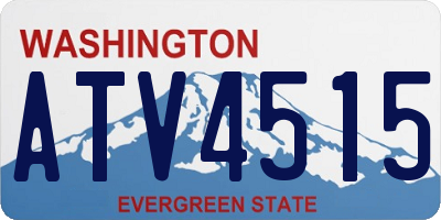 WA license plate ATV4515