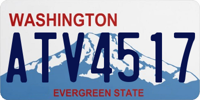 WA license plate ATV4517