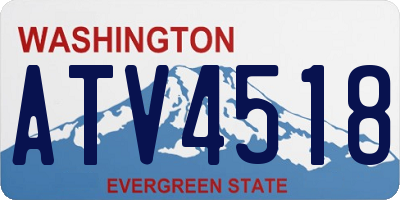 WA license plate ATV4518