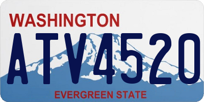WA license plate ATV4520