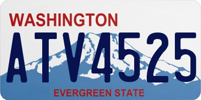 WA license plate ATV4525