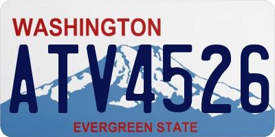 WA license plate ATV4526