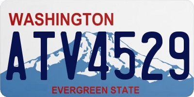 WA license plate ATV4529