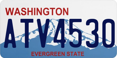 WA license plate ATV4530