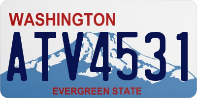 WA license plate ATV4531