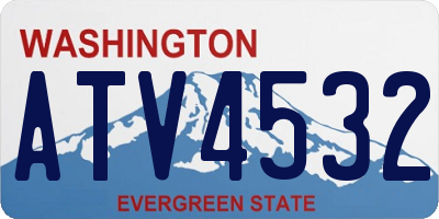 WA license plate ATV4532