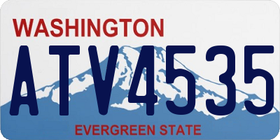 WA license plate ATV4535