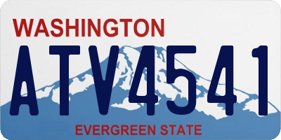 WA license plate ATV4541