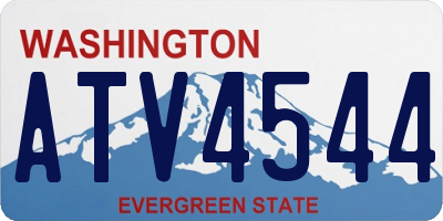 WA license plate ATV4544