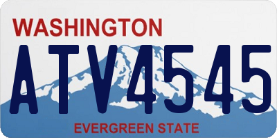 WA license plate ATV4545