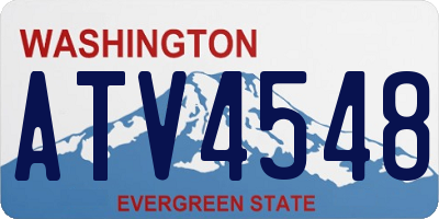 WA license plate ATV4548