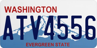 WA license plate ATV4556