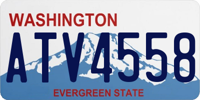 WA license plate ATV4558