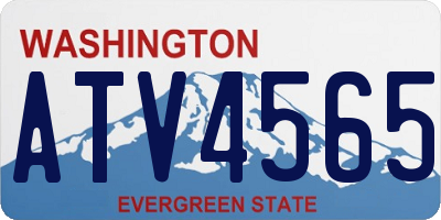WA license plate ATV4565