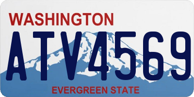 WA license plate ATV4569