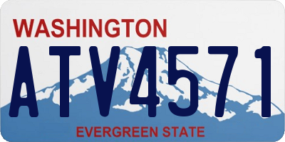 WA license plate ATV4571