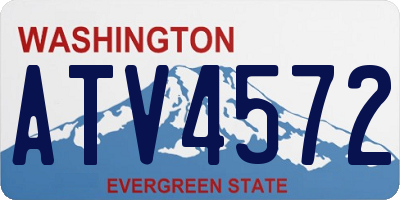 WA license plate ATV4572