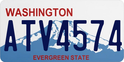 WA license plate ATV4574