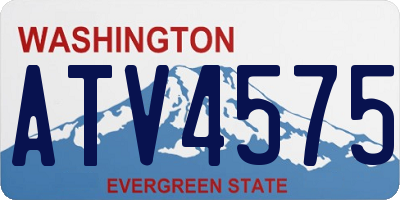 WA license plate ATV4575