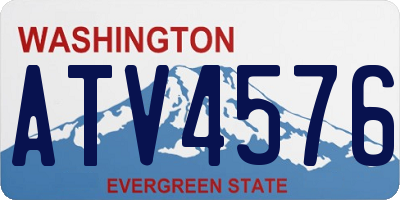 WA license plate ATV4576