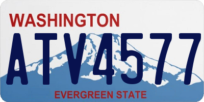 WA license plate ATV4577