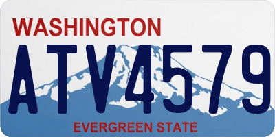 WA license plate ATV4579