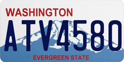 WA license plate ATV4580