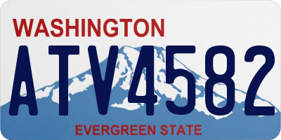 WA license plate ATV4582