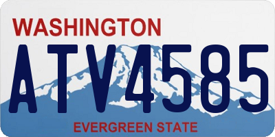 WA license plate ATV4585