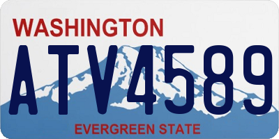 WA license plate ATV4589