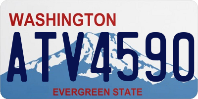 WA license plate ATV4590