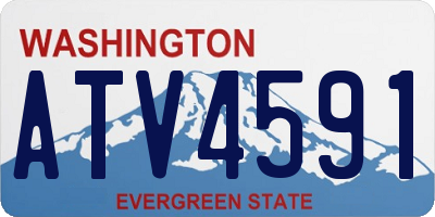 WA license plate ATV4591